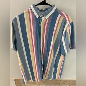Retro Men’s Medium T shirt button down
